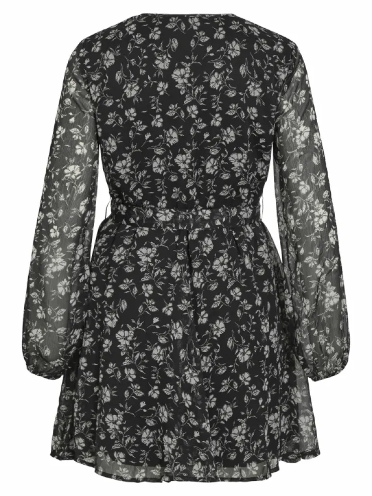 VILA Dresses^LONG SLEEVED V-NECK MINI DRESS