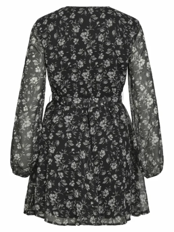 VILA Dresses^LONG SLEEVED V-NECK MINI DRESS