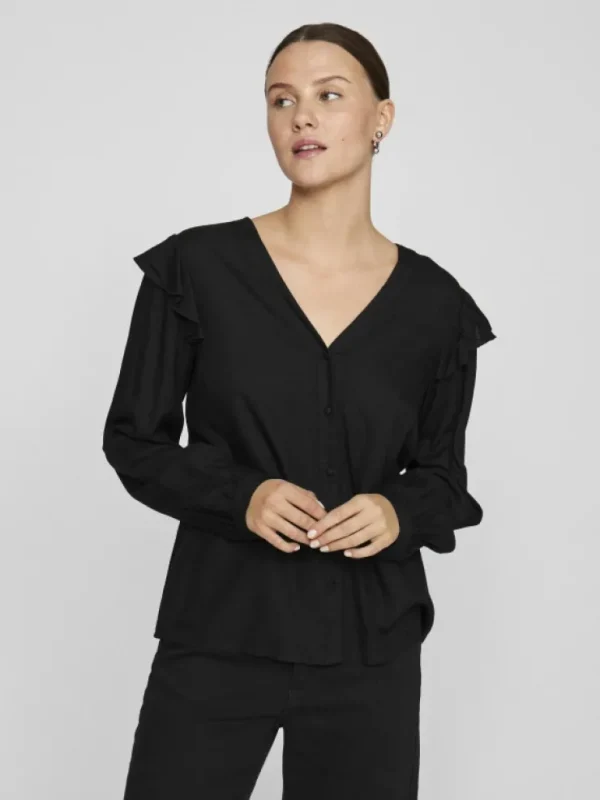 VILA Tops & T-shirts^LONG SLEEVED V-NECK TOP