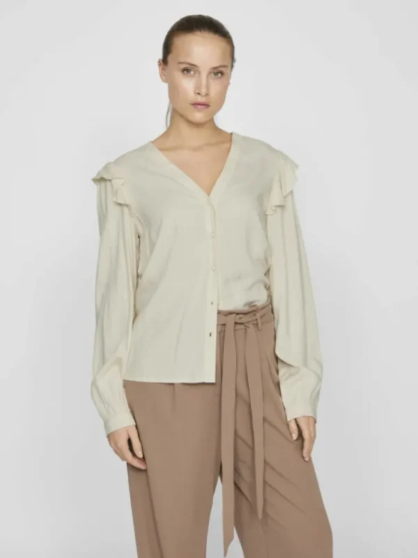 VILA Tops & T-shirts^LONG SLEEVED V-NECK TOP
