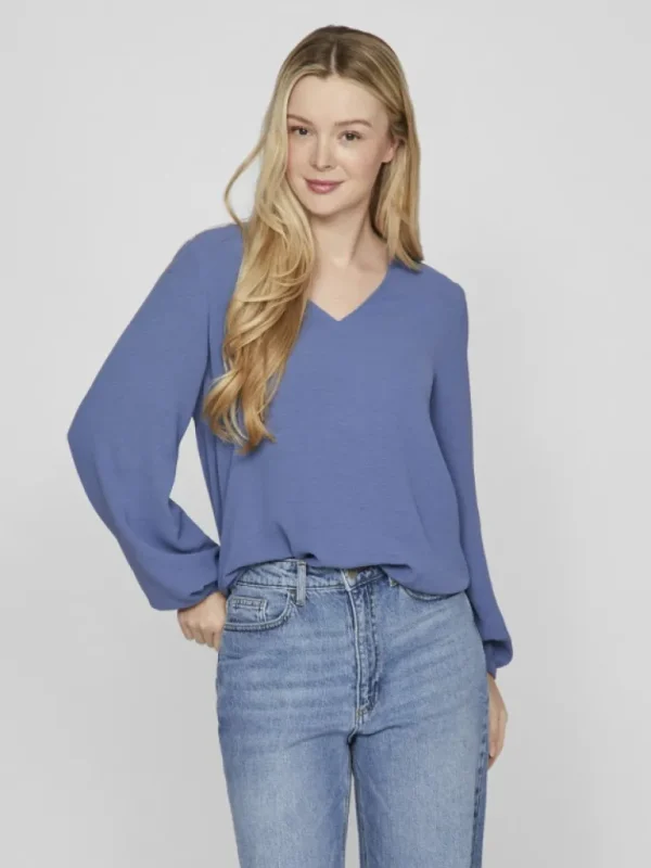 VILA Tops & T-shirts^LONG SLEEVED V-NECK TOP