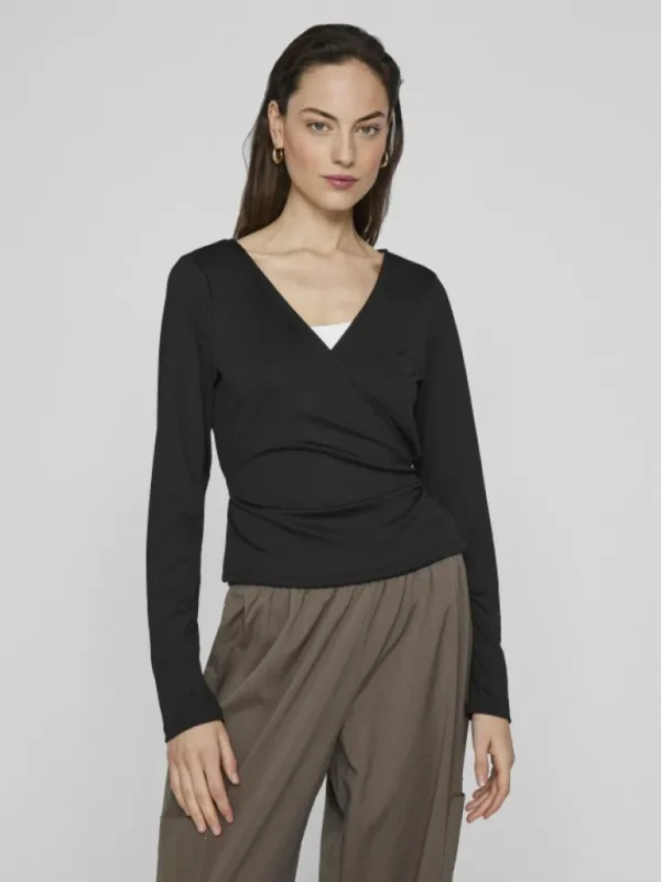 VILA Tops & T-shirts^LONG SLEEVED WRAP TOP