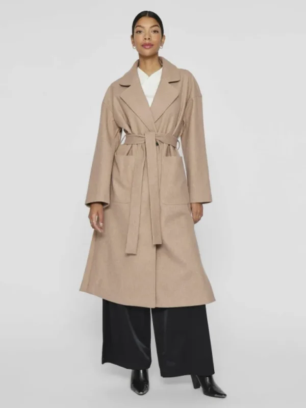 VILA Jackets & Coats^LONG TIE WAIST COAT