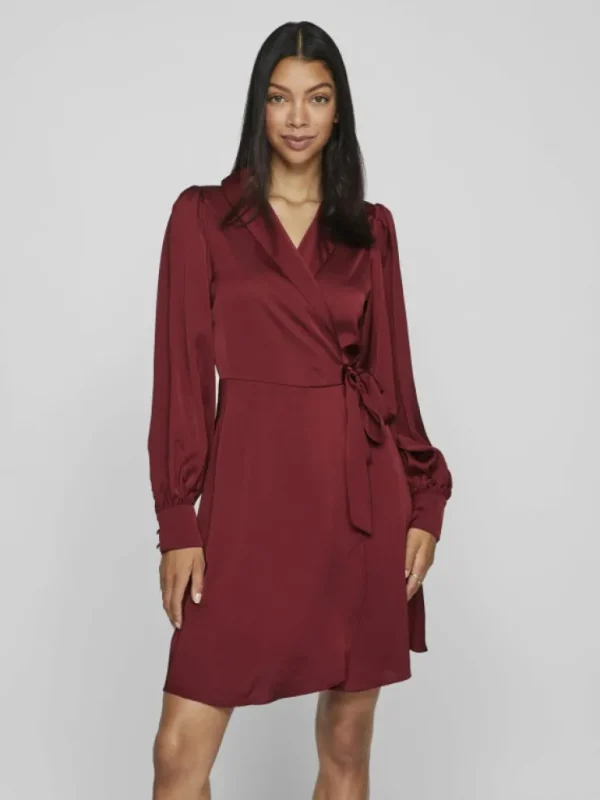 VILA Dresses^LONG-SLEEVED WRAP DRESS