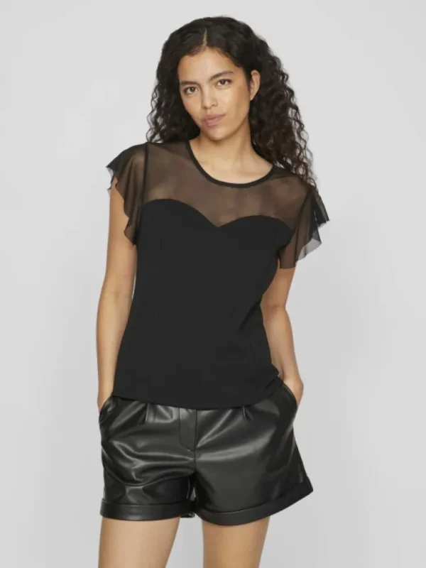 VILA Tops & T-shirts^MESH SHORT SLEEVED TOP
