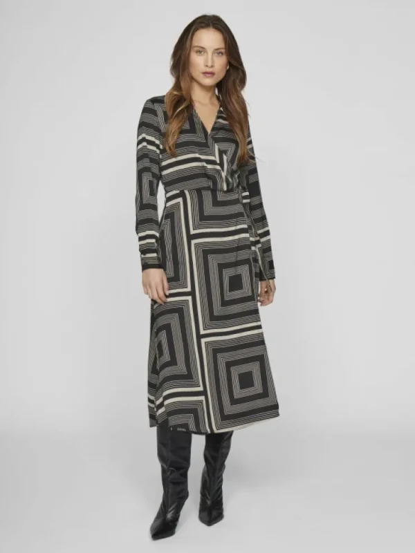 VILA Dresses^MIDI WRAP DRESS