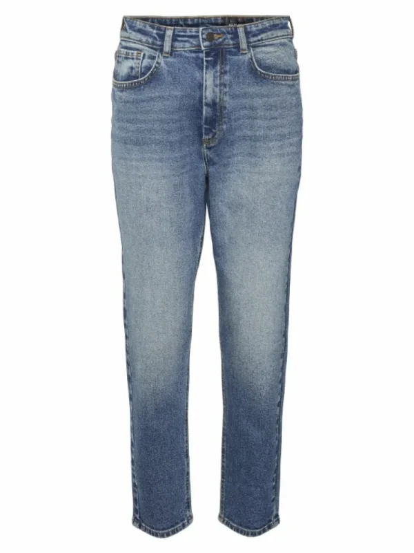 VILA Jeans^NMMONI CROPPED HIGH WAISTED STRAIGHT FIT JEANS