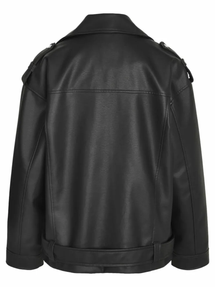 VILA Jackets & Coats^OVERSIZE FAUX LEATHER JACKET