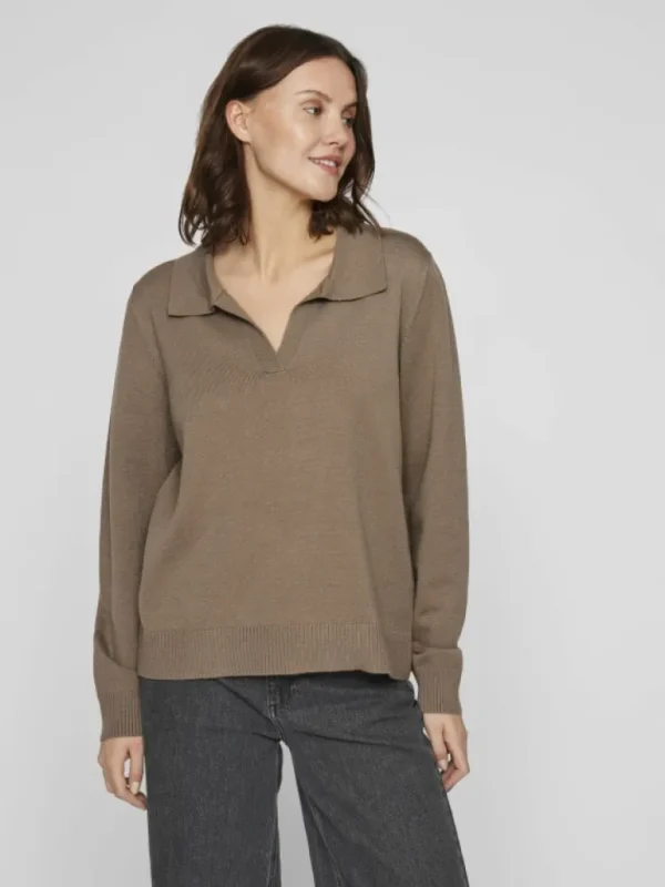 VILA Knitwear^POLO KNITTED PULLOVER