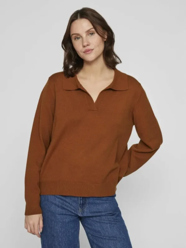 VILA Knitwear^POLO KNITTED PULLOVER