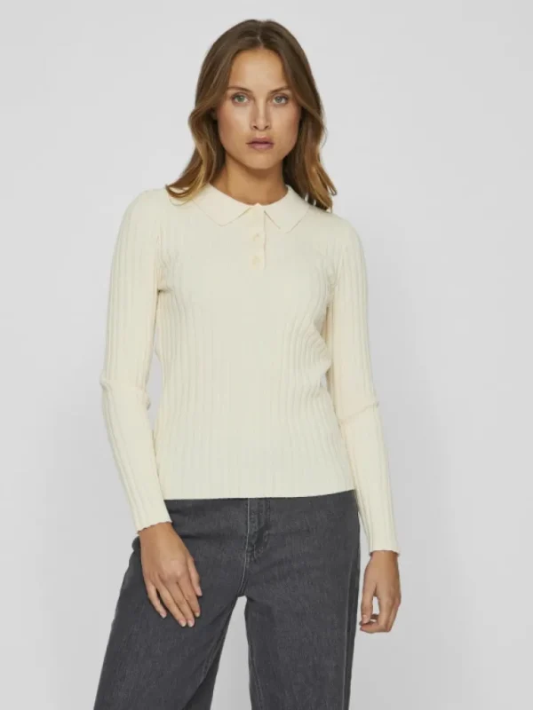 VILA Knitwear | Tops & T-shirts^POLO KNITTED PULLOVER