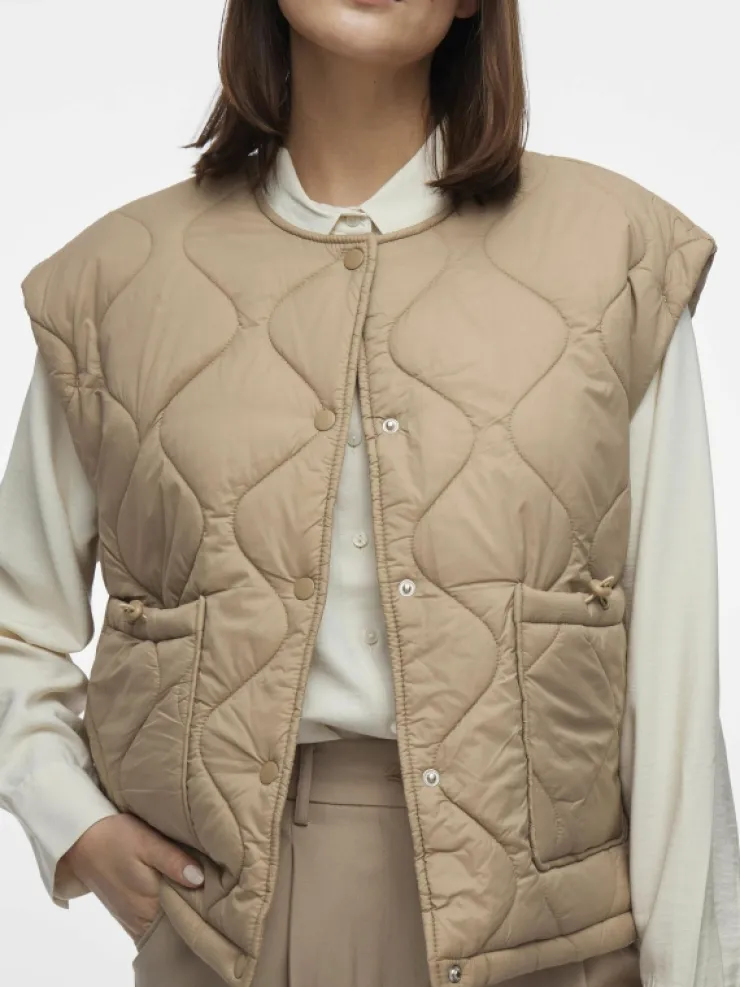 VILA Jackets & Coats^QUILTED WAISTCOAT