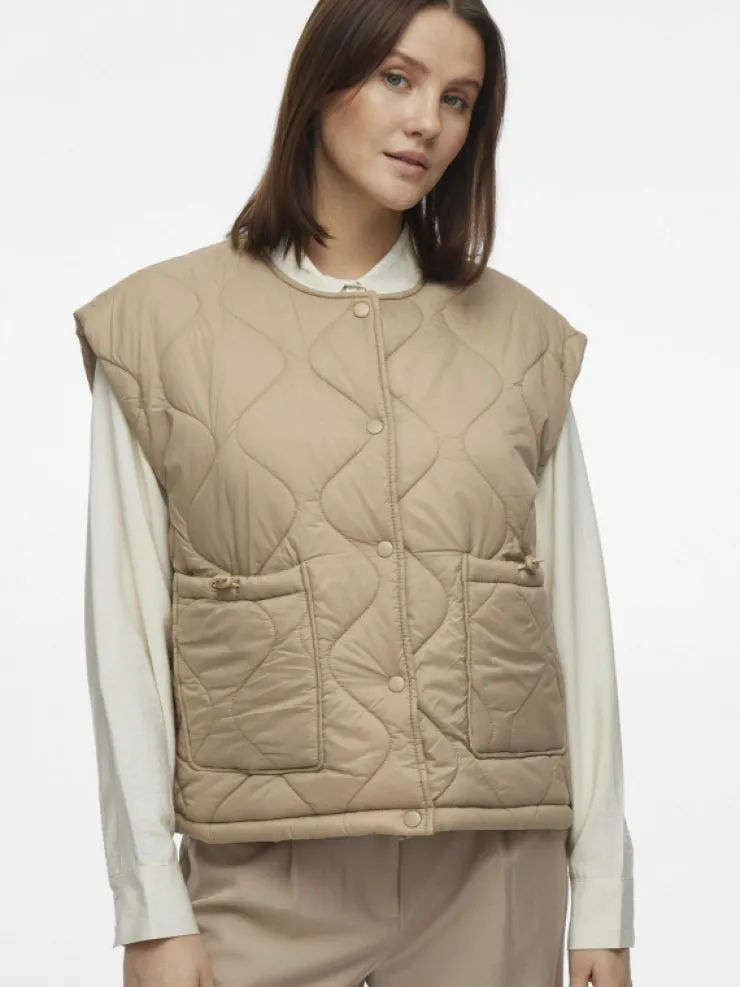 VILA Jackets & Coats^QUILTED WAISTCOAT