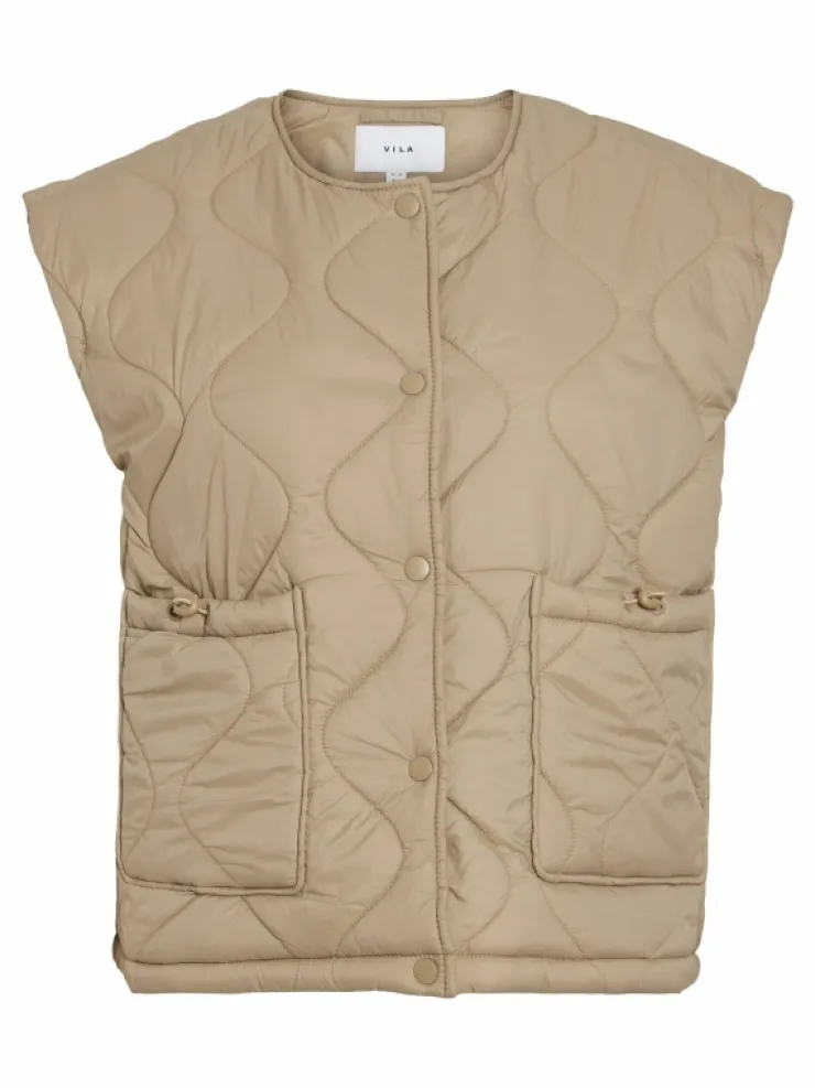 VILA Jackets & Coats^QUILTED WAISTCOAT