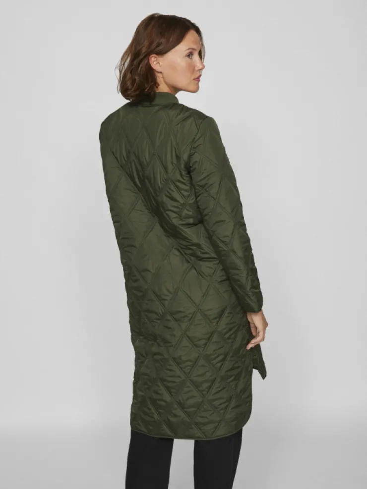 VILA Jackets & Coats^QUILTED ZIPPER COAT