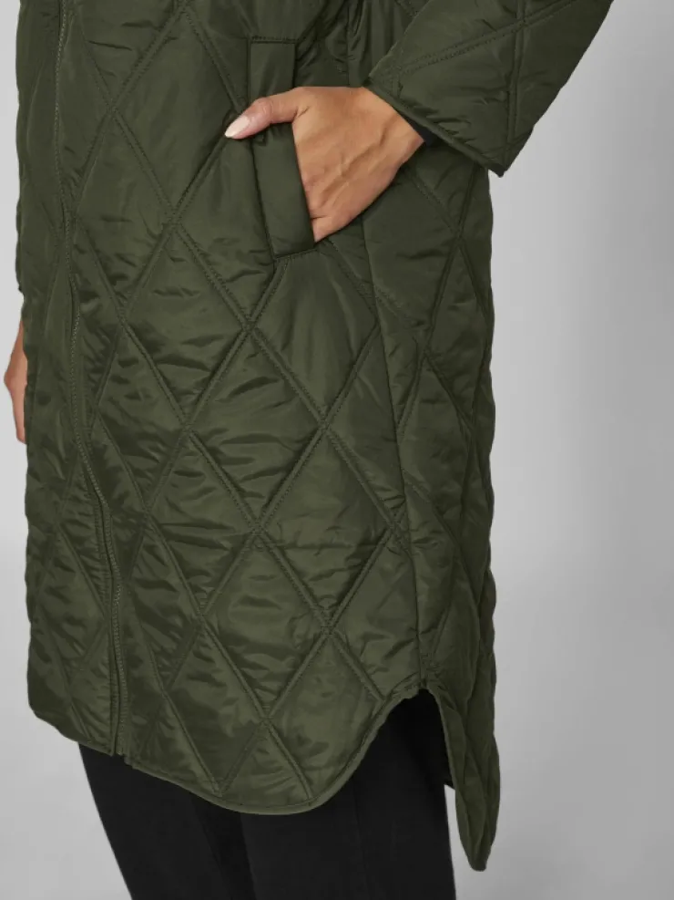 VILA Jackets & Coats^QUILTED ZIPPER COAT