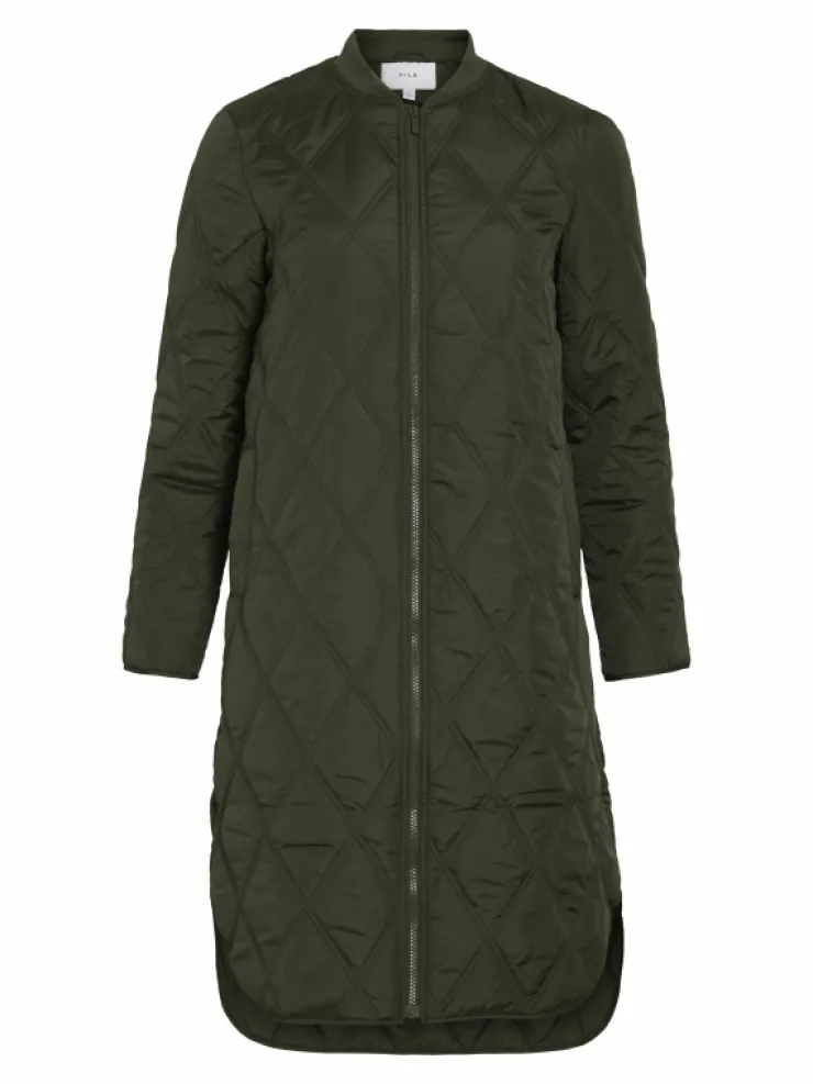 VILA Jackets & Coats^QUILTED ZIPPER COAT