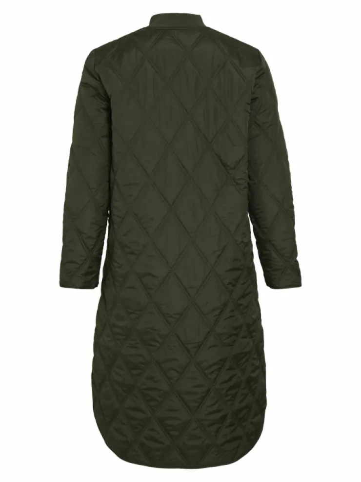 VILA Jackets & Coats^QUILTED ZIPPER COAT
