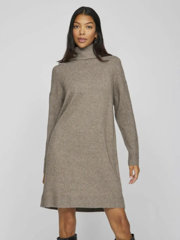 VILA Knitwear | Dresses^ROLL NECK KNITTED DRESS