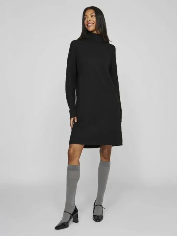 VILA Dresses | Knitwear^ROLL NECK KNITTED DRESS