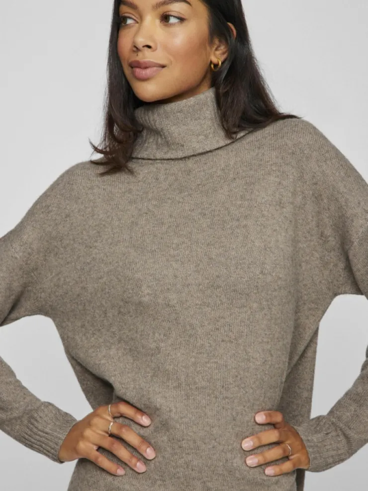 VILA Knitwear | Dresses^ROLL NECK KNITTED DRESS