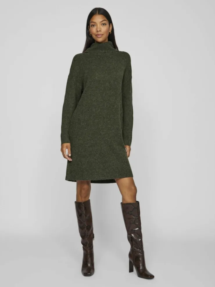 VILA Knitwear | Dresses^ROLL NECK KNITTED DRESS