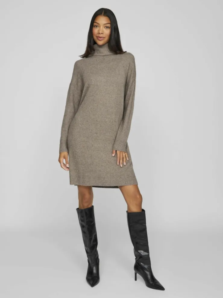 VILA Knitwear | Dresses^ROLL NECK KNITTED DRESS