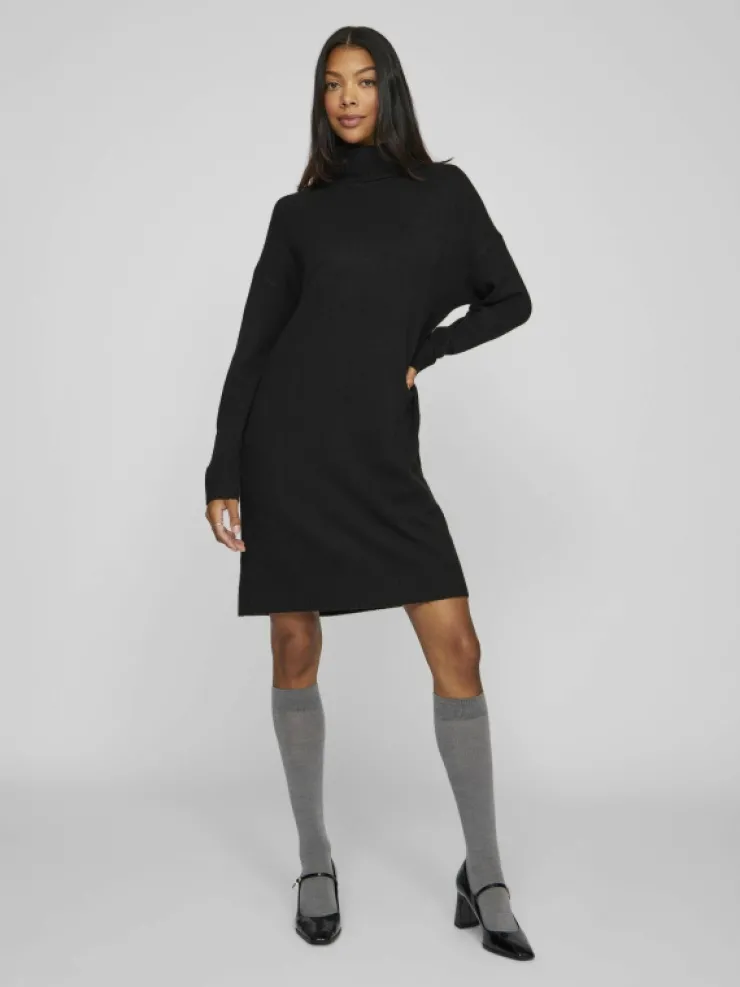 VILA Dresses | Knitwear^ROLL NECK KNITTED DRESS