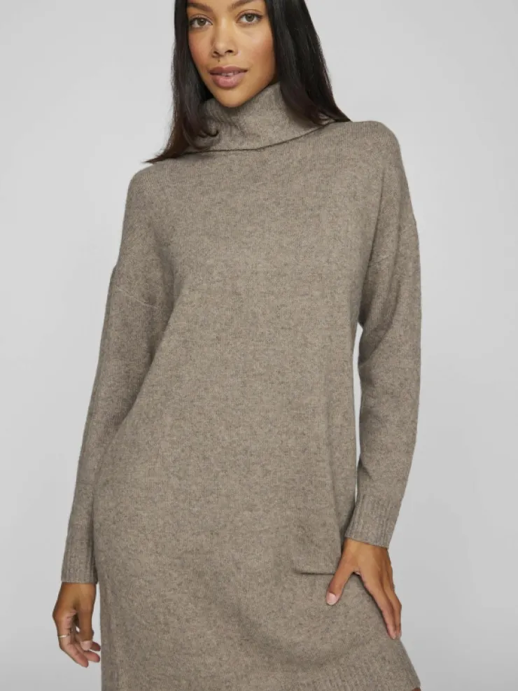 VILA Knitwear | Dresses^ROLL NECK KNITTED DRESS