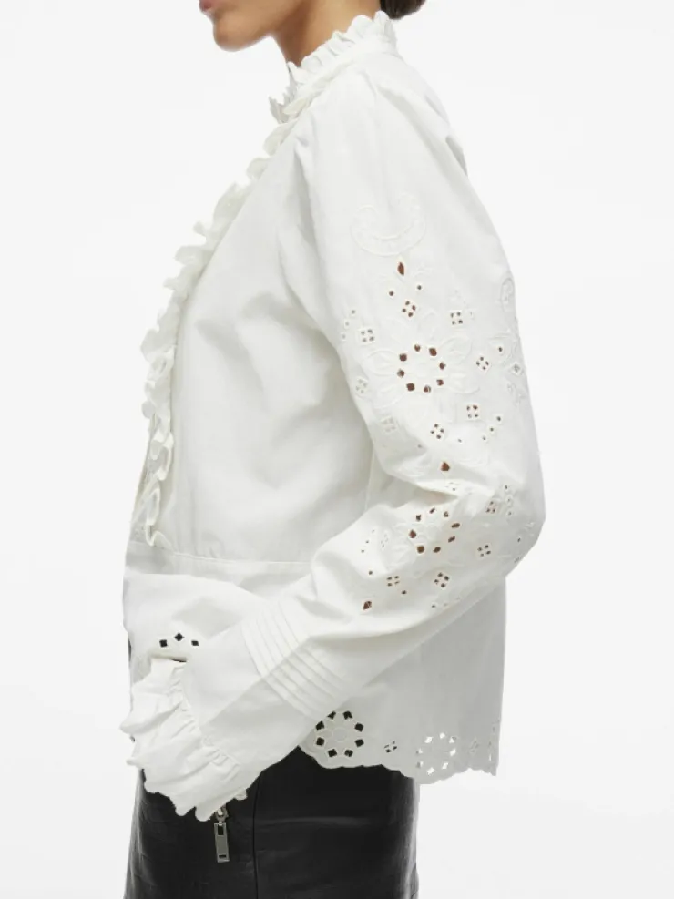 VILA Shirts | Tops & T-shirts^RUFFLE COLLAR SHIRT