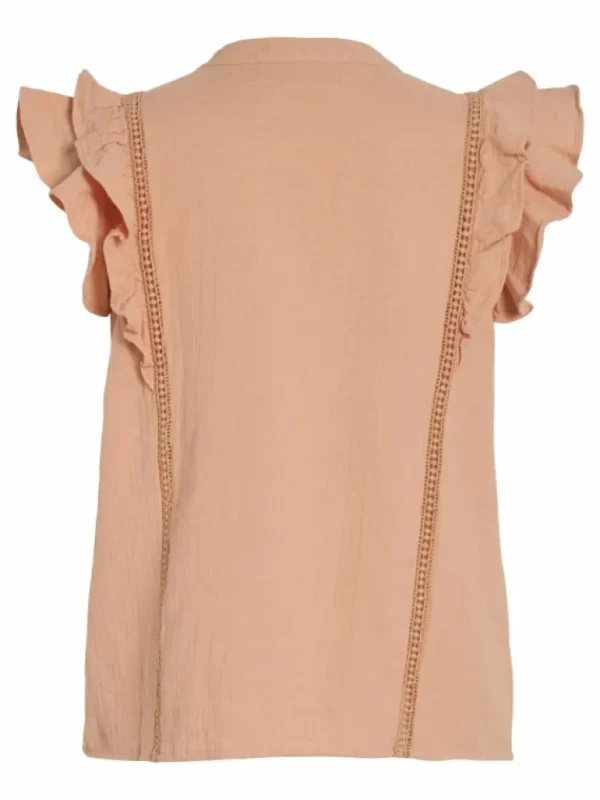 VILA Tops & T-shirts^RUFFLE SHORT SLEEVED TOP