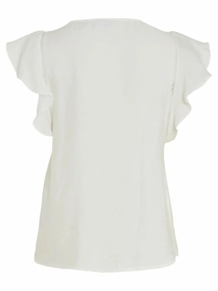 VILA Tops & T-shirts^RUFFLE SHORT SLEEVED TOP