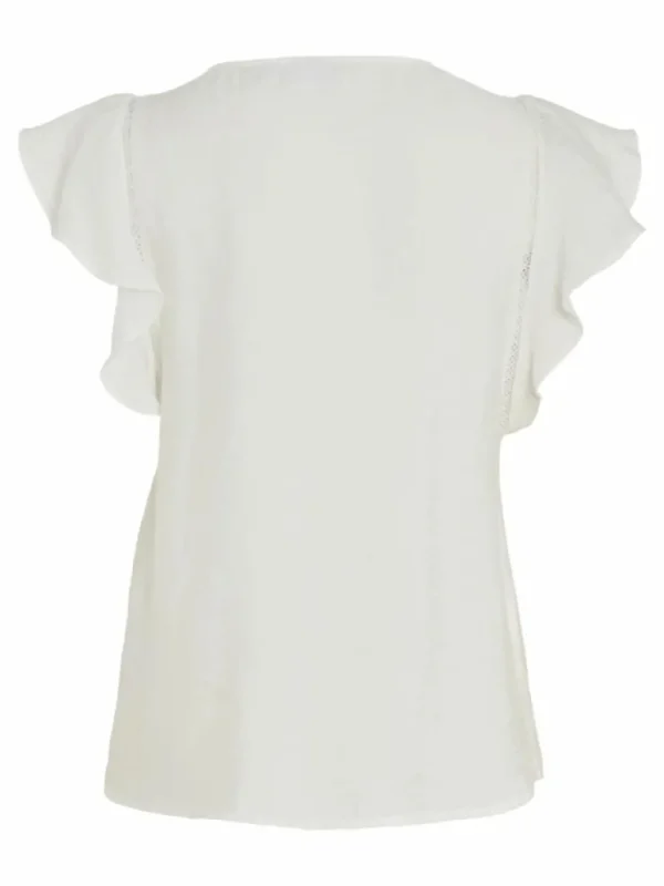VILA Tops & T-shirts^RUFFLE SHORT SLEEVED TOP