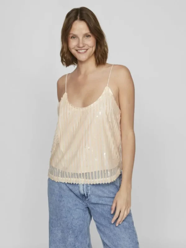 VILA Tops & T-shirts^SEQUIN PARTY STRAP TOP