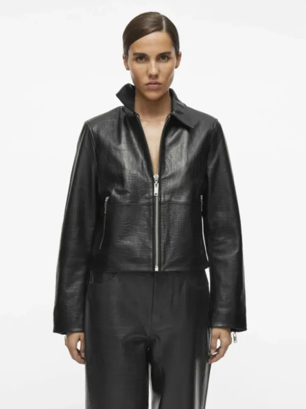 VILA Jackets & Coats^SHORT LEATHER JACKET