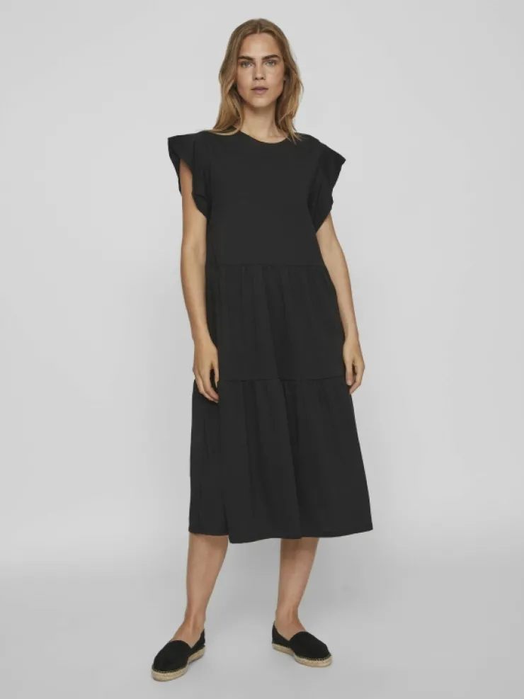 VILA Dresses^SHORT SLEEVE MIDI DRESS