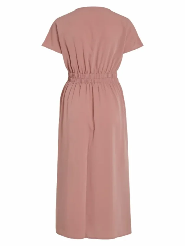 VILA Dresses^SHORT SLEEVED BUTTONED MIDI DRESS