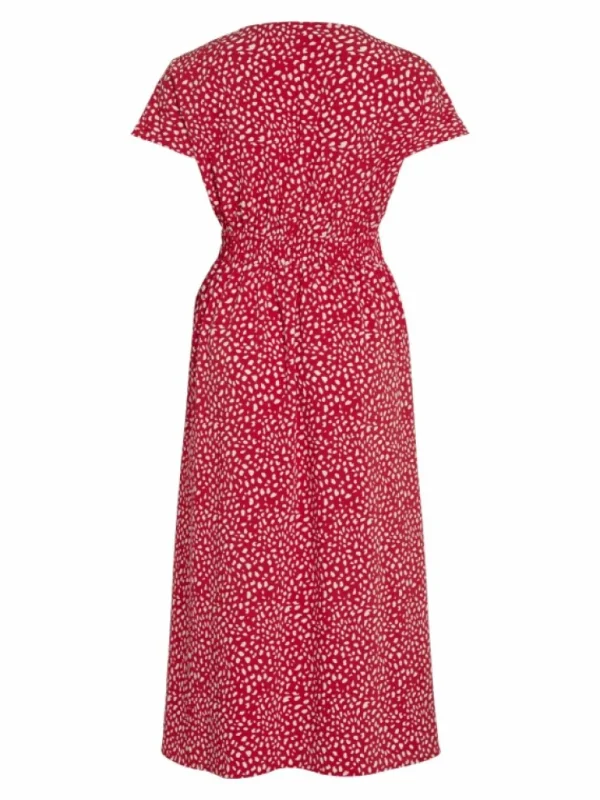 VILA Dresses^SHORT SLEEVED BUTTONED MIDI DRESS
