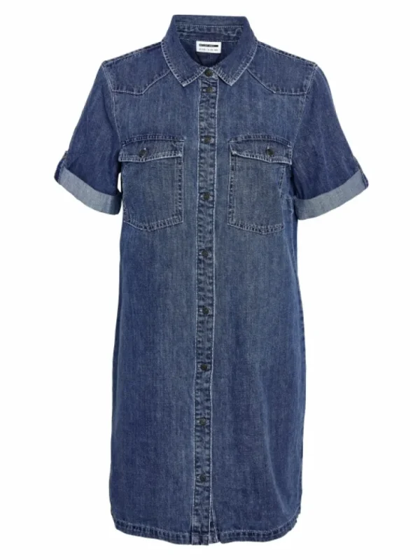 VILA Dresses^SHORT SLEEVED DENIM DRESS