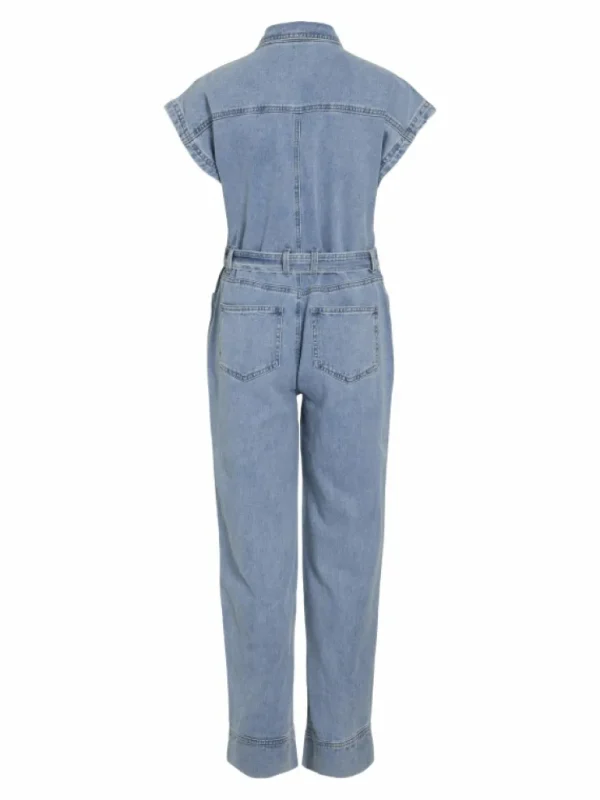 VILA Trousers & Leggings^SHORT SLEEVED DENIM JUMPSUIT