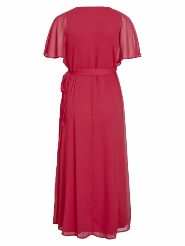 VILA Dresses^SHORT SLEEVED MAXI WRAP DRESS