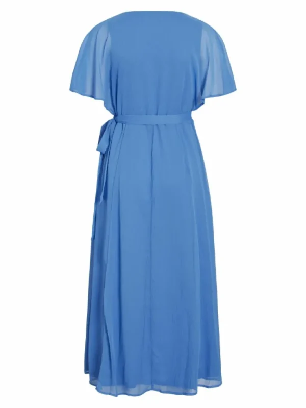 VILA Dresses^SHORT SLEEVED MAXI WRAP DRESS