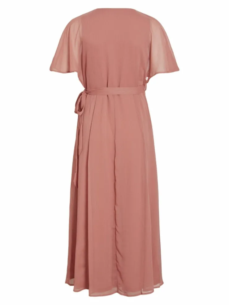 VILA Dresses^SHORT SLEEVED MAXI WRAP DRESS