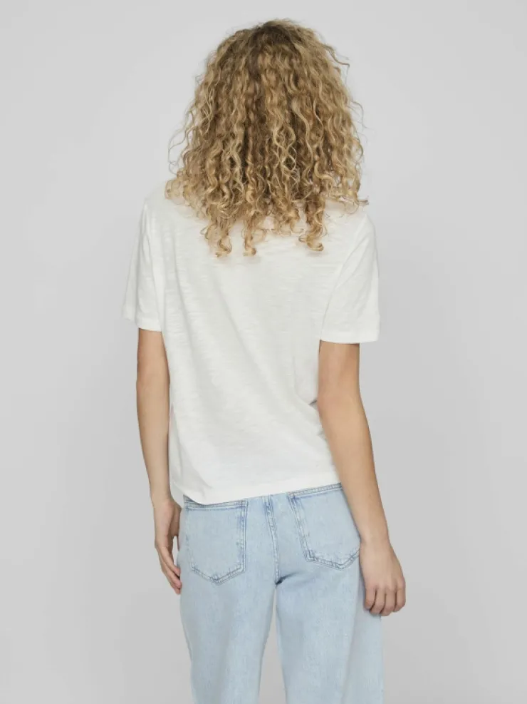 VILA Tops & T-shirts^SHORT SLEEVED V-NECK TOP