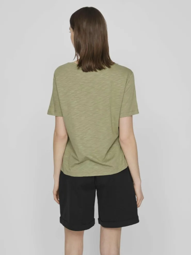 VILA Tops & T-shirts^SHORT SLEEVED V-NECK TOP