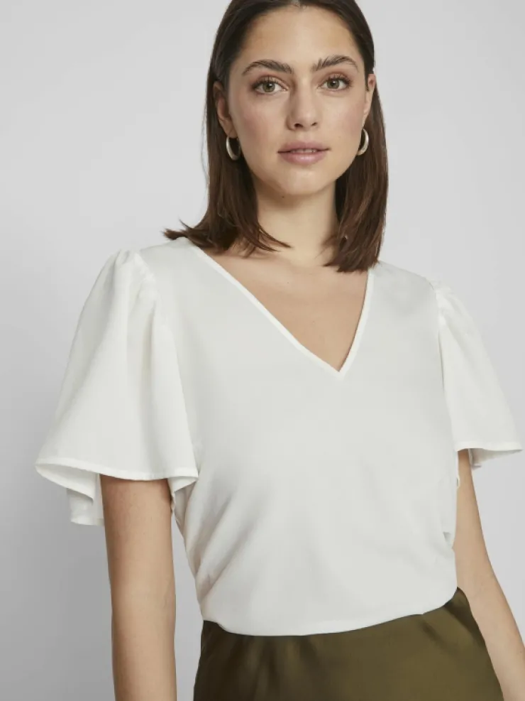 VILA Tops & T-shirts^SHORT SLEEVED V-NECK TOP