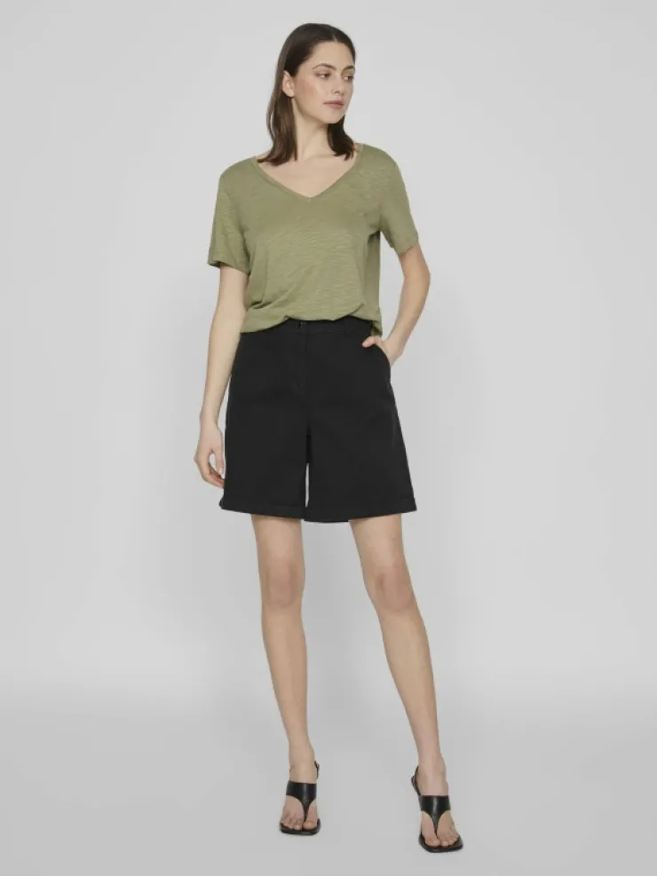 VILA Tops & T-shirts^SHORT SLEEVED V-NECK TOP