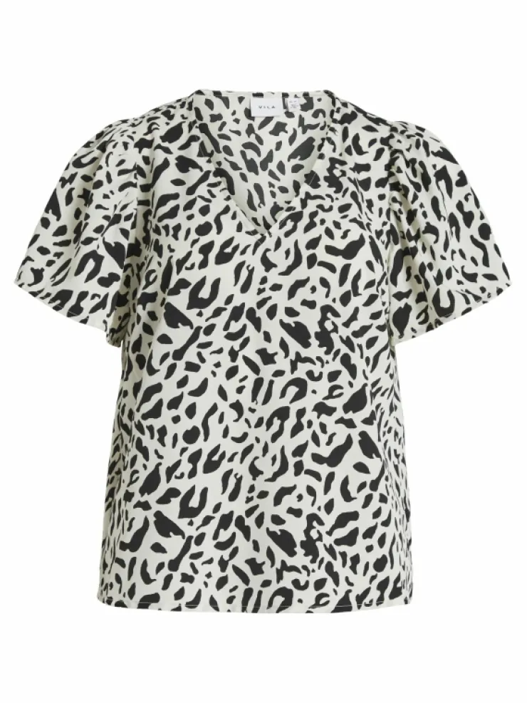 VILA Tops & T-shirts^SHORT SLEEVED V-NECK TOP