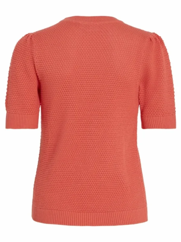 VILA Knitwear | Tops & T-shirts^SHORT-SLEEVED KNITTED TOP