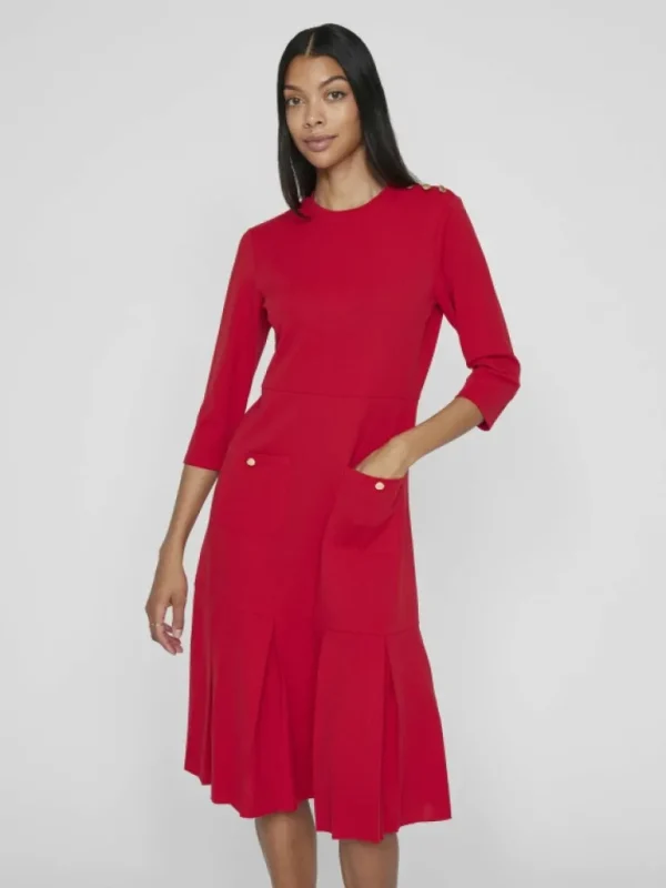 VILA Dresses^3/4 SLEEVED MIDI DRESS